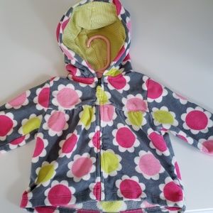 Carters fleece zip up hoodie